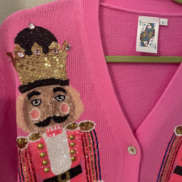 QUEEN OF SPARKLES Sweaters Queen Of Sparkles Pink Nutcracker
